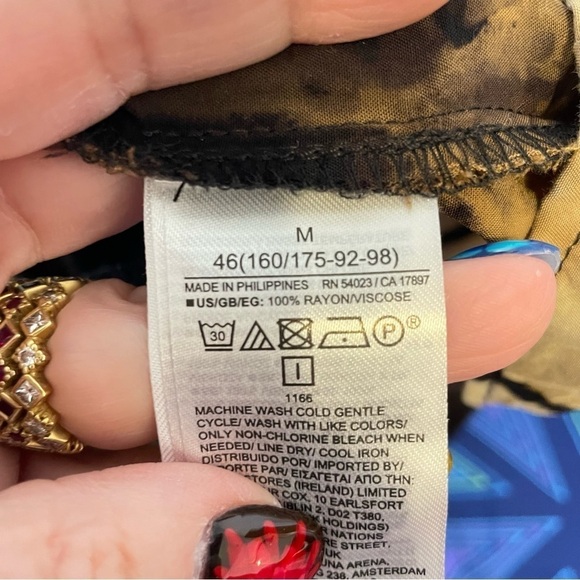 Reverse tie dye dress short sleeve lightning galaxy M black Milky Way - Picture 12 of 13